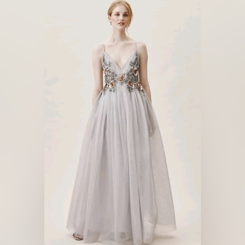BHLDN x ANTHROPOLOGIE NYMPH DRESS NWT Size 16 Gorgeous Ephemeral Gown!